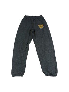 LOGOVISION Mens Jogger Sweatpants Collegiate Primary Logo Size M Charcoal Gray